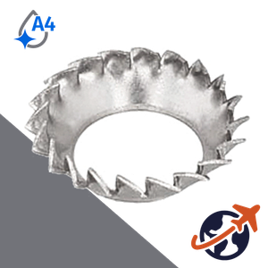 Serrated Cup Lock Washer,DIN 6798 V,A4 Stainless Steel