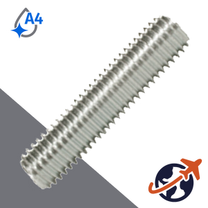 A4-70 Stainless M12 Full Thread Stud DIN 976