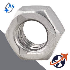 3-Punch Lock Nut,DIN 980,A4 Stainless Steel