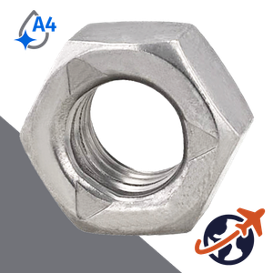 3-Punch Lock Nut,DIN 980,A4 Stainless Steel