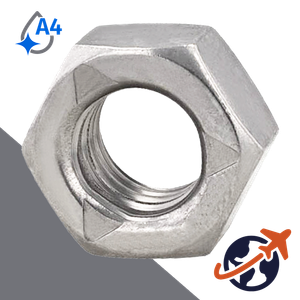 3-Punch Lock Nut,DIN 980,A4 Stainless Steel