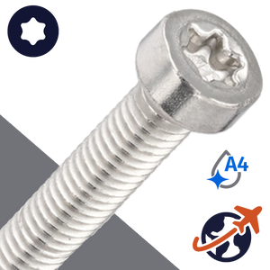 M5X0.8 Torx Low Socket Head Screw - A4 Stainless ISO 14580