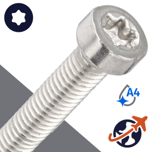M5X0.8 Torx Low Socket Head Screw - A4 Stainless ISO 14580