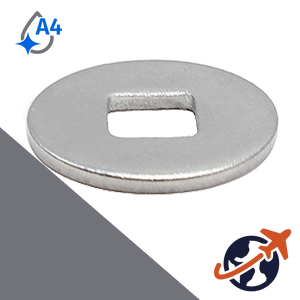 Carriage Bolt Fender Washer,A4 Stainless, Square Hole,DIN 440 Form "V"