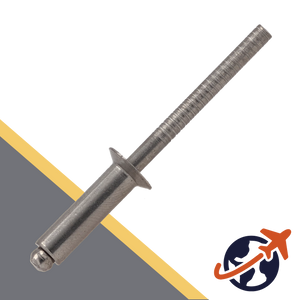 M4.8 Blind Rivet, Unloseable Countersunk Head, A4 Stainless