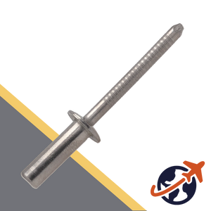 M4.8 Blind Closed Rivet, Flat Head, A4 Stainless