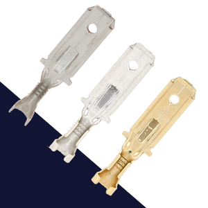 6.3mm Male Spade TAB,Double Crimp,Uninsulated