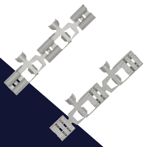 6.3mm 90 Degree Spade,Double Crimp, Chain Form,Female Spade