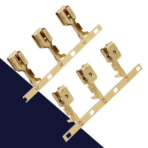 1/4" Piggy Back Connector,Double Crimp, Chain Form,Uninsulated
