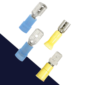 1/4" Insulated Male + Female Spade Connector 