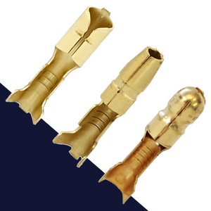 Uninsulated Male + Female Bullet Connector Uninsulated Male + Female Bullet Connector