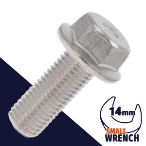 Stainless JIS Flange Bolt M10X1.25 Fine / 14mm Wrench Stainless JIS Flange Bolt M10X1.25 Fine / 14mm Wrench