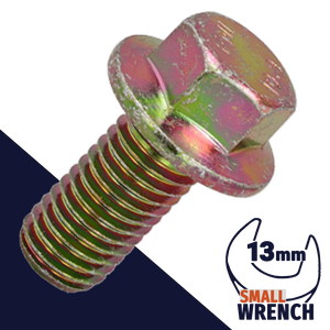 M10X1.5 Flange Bolt,Steel Class 10.9 Zinc,ISO 4162 / 13mm Wrench