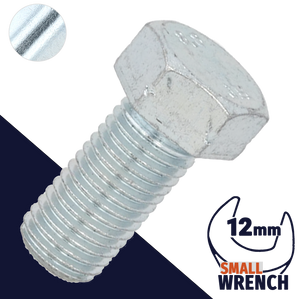 M8X1.25 JIS Hex Bolt 12mm WAF - Steel 8.8 JIS B1180