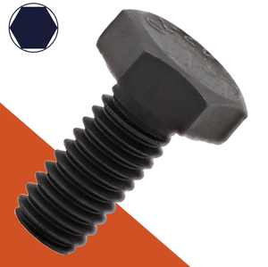 Hex Bolts M5X0.8 DIN 931/933 Black Stainless
