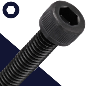 Bolt Socket Head 12.9 Black M12X1.25 Extra Fine DIN 912