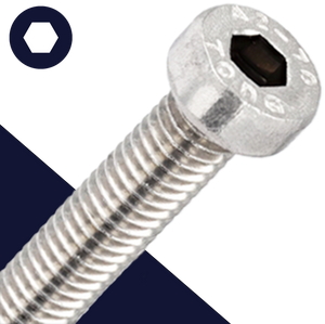 M3X0.5 - A2 Stainless DIN 7984 - Allen Socket LOW Head Cap Screw