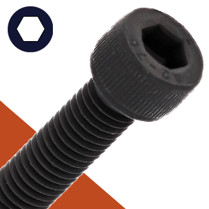 M6X1.0 Bolt Socket Head Black Stainless Coarse DIN 912