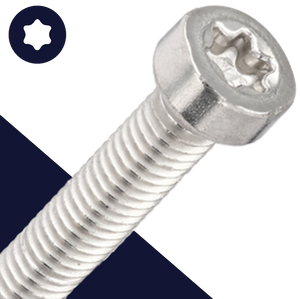 M8X1.25 Torx Low Socket Head Screw - A2 Stainless ISO 14580