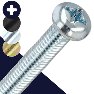 M5X0.9 Ex Coarse Pan Head,Steel Class 4.8 Zinc,Retired JIS B-1111 Screw