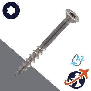 M4.2 Torx Small Flat Head,Cutting Tip,A2 Stainless Steel