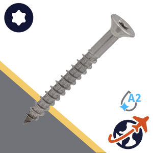 M10 Torx Flat Head,Cutting Tip,A2 Stainless Steel