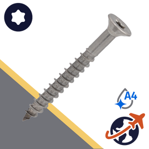 M10 Torx Flat Head,Cutting Tip,A4 Stainless Steel