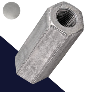 Hex Coupler Nut FINE,Steel Class 6 Plain,Extended Lengths
