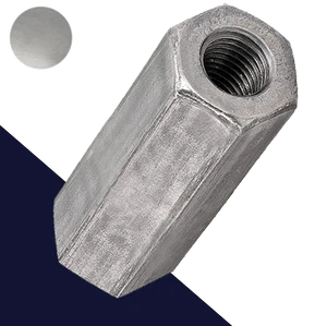 Hex Coupler Nut FINE,Steel Class 6 Plain,Extended Lengths