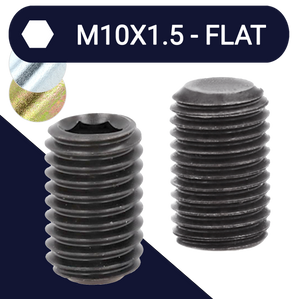 M10 Coarse Full Thread Stud Steel Class 45H DIN 913