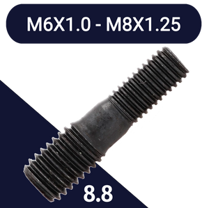 M6 to M8 Stepped Stud Class 8.8 Steel M6 to M8 Stepped Stud Class 8.8 Steel