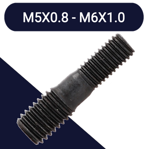 M5 to M6,Class 10.9 Steel,Hardened Stepped Stud