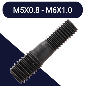 M5 to M6,Class 10.9 Steel,Hardened Stepped Stud