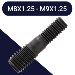 M8 to M9,Class 10.9 Steel,Hardened Stepped Stud