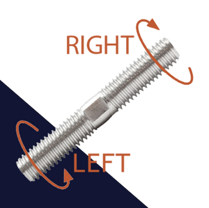 Right + Left Hand Stud,Double Ended Stud,Stainless Steel