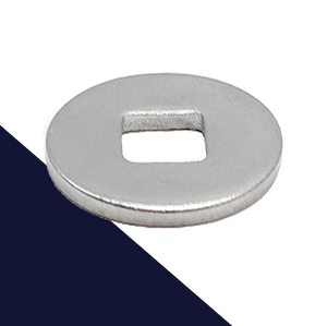 Carriage Bolt Fender Washer,A2 Stainless, Square Hole,DIN 440 Form "V"