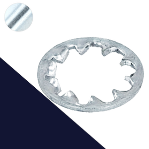 Toothed Star Lock Washer,Internal DIN 6797-J,Steel, Finishes Vary