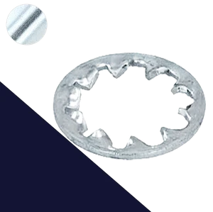 Toothed Star Lock Washer,Internal DIN 6797-J,Steel, Finishes Vary