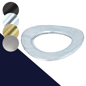 Steel, Form A Curved,Wave Washer,DIN 137A