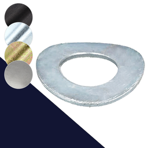 Steel, Form B Crinkled,Wave Washer,DIN 137B