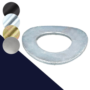 Steel, Form B Crinkled,Wave Washer,DIN 137B