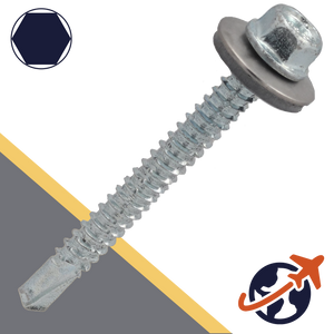 M5.5 BI-Metal, 6mm Drill Tip,Self Drilling Screw,A2 Stainless Steel