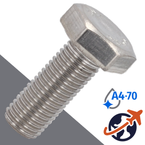 M24X3.0 Hex Head Cap Screw - A4-70 Stainless DIN 931/933