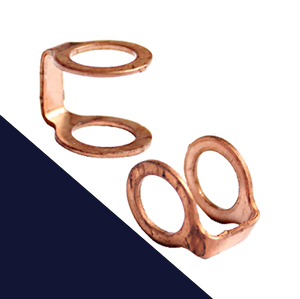 Copper Twin Rings 1.0mm Thick,Double Sealing Gasket,Use with Banjo Fitting