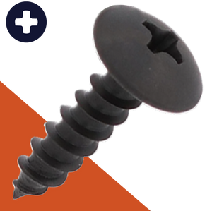 M4.8 Phillips Truss Self Tapping Screw Stainless Steel, Black Oxide