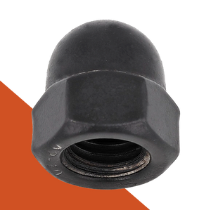 Acorn Nut, Coarse,Stainless + Black Oxide,DIN 1587