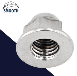 Acorn Nut Flange, Smooth Stainless Special