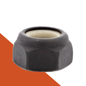 Coarse DIN 985 Nylon Nut,A2 Stainless + Black Oxide,Passivated