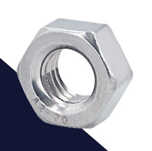 Coarse DIN 934 Nut,A2 Stainless Steel,Chrome Finish