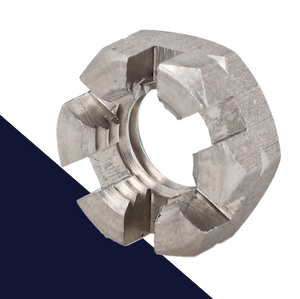 Castle Nut Low Profile - A2-50 Stainless DIN 979